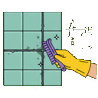 Curățare rosturi faianță/mozaic