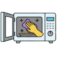 Curățare interior microunde