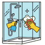 Curățarea cabinei de duș