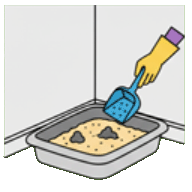 Curățarea tavei pentru animale