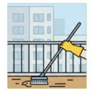 Curățenie balcon (Standard)