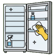 Igienizare frigider (fără produse)